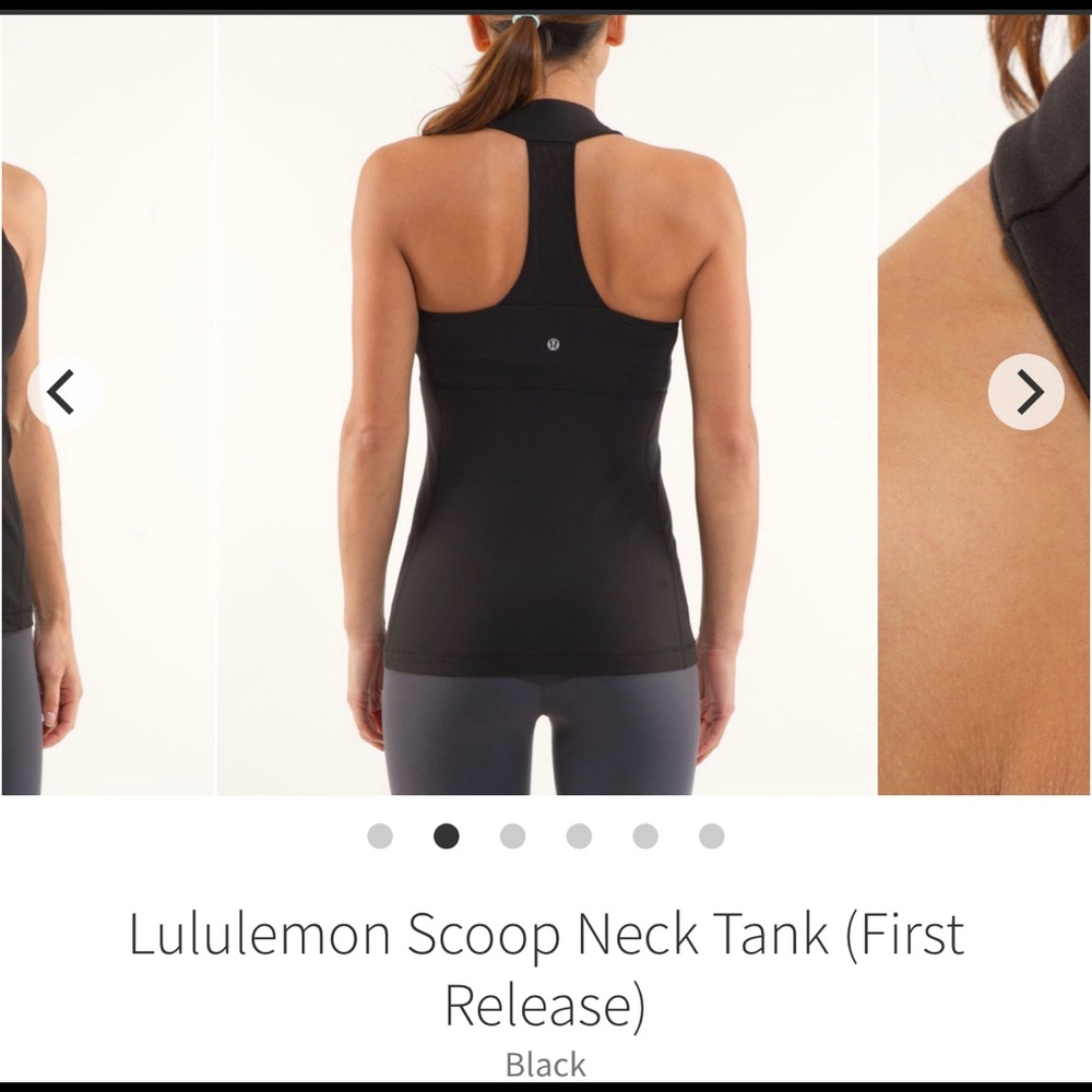 Lululemon Scoop Neck Tank - Black